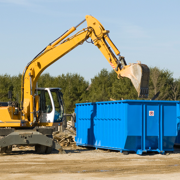 what size residential dumpster rentals are available in Kinta OK